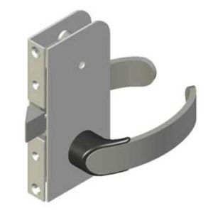 Offshore Entry Door Latch, Flush Mount, Left Hand Out, Privacy Knob, 14.5 - 17mm (.56 - .69 in) Door Thickness, Chrome Plated - Image 1