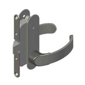 Offshore Entry Door Latch, Mortise Mount, Right Hand In, Privacy Knob, 18 - 22mm (.69 - .88 in) Door Thickness, Black