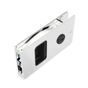 Flush Entry Door Latch, Key Locking, Standard Design, Fits 12.7 (.50 in) Door Thickness, Stainless Steel, Polished