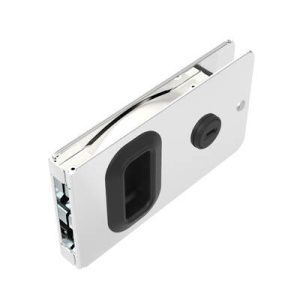 Flush Entry Door Latch, Key Locking, Weather Proof Design, Fits 12.7 (.50 in) Door Thickness, Stainless Steel, Polished - Image 1