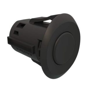 Point Coat Hook, Snap-in, Oval Perpendicular Black Flange, Black Hook