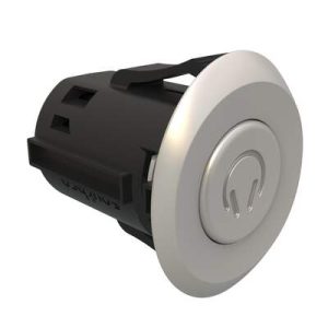 Point Coat Hook, Snap-in, Oval Perpendicular Satin Flange, Satin Hook