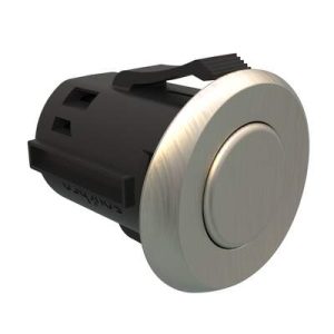 Point Coat Hook, Snap-in, Oval In-line Brushed Nickel Flange, Brushed Nickel Hook