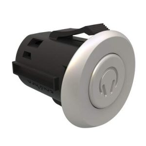 Point Coat Hook, Snap-in, Oval In-line Satin Flange, Satin Hook - Image 1