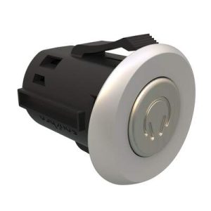 Point Coat Hook, Snap-in, Oval In-line Satin Flange, Brushed Nickel Hook - Image 1