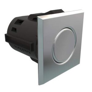 Point Coat Hook, Snap-in, Square Chrome Flange, Chrome Hook - Image 1