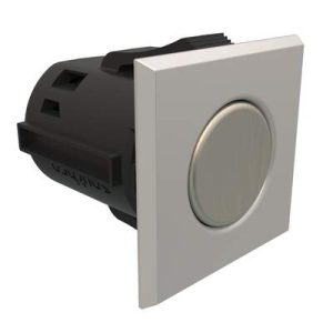 Point Coat Hook, Snap-in, Square Satin Flange, Brushed Nickel Hook