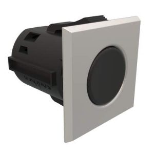 Point Coat Hook, Snap-in, Square Satin Flange, Black Hook