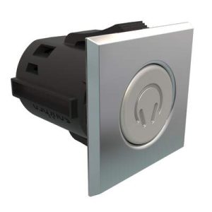 Point Coat Hook, Snap-in, Square Chrome Flange, Satin Hook