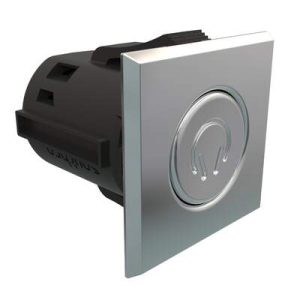 Point Coat Hook, Snap-in, Square Chrome Flange, Satin Hook