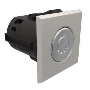 Point Coat Hook, Snap-in, Square Satin Flange, Chrome Hook