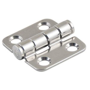 Hinge, Small Leaf, Small Leaf, 38 mm (1.50 in) Long, 316 Stainless Steel, High Gloss