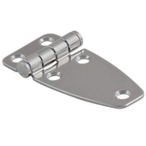 Hinge, Small Leaf, Large Leaf, 38 mm (1.50 in) Long, 304 Stainless Steel, Passivated