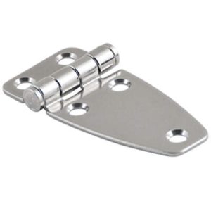 Hinge, Small Leaf, Large Leaf, 38 mm (1.50 in) Long, 316 Stainless Steel, High Gloss
