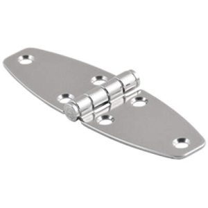 Hinge, Large Leaf, Large Leaf, 38 mm (1.50 in) Long, 316 Stainless Steel, High Gloss