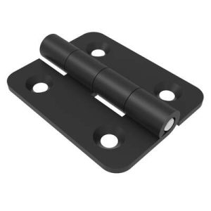 Surface Mount Hinge, 100 mm size, with Mounting CSK Holes, Steel, Black Powder coated - Image 1