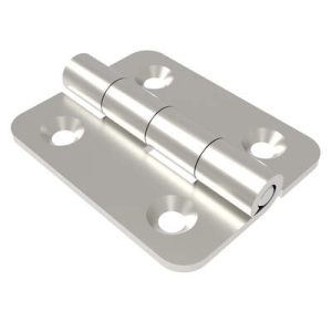 Surface Mount Hinge, 100 mm size, with Mounting CSK Holes, Stainless Steel, Electro polished - Image 1