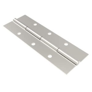 Piano  Hinge, 122 mm size, with Mounting Holes, Stainless Steel, Electro polished