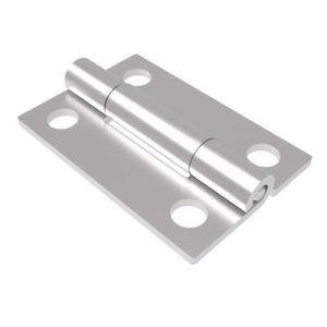 Surface Mount Hinge, 38.5 mm size, with Mounting Holes, Stainless Steel, Electro polished