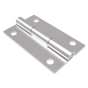 Surface Mount Hinge, 50 mm size, with Mounting Holes, Stainless Steel, Electro polished