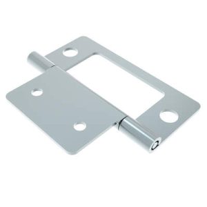 Surface Mount Hinge, 51 mm size, with Mounting Holes, Steel, Blue Zinc Plating