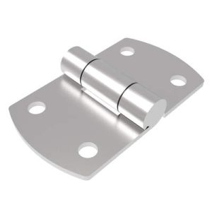 Surface Mount Hinge, 96 mm size, with Mounting Holes, Stainless Steel, Electro polished