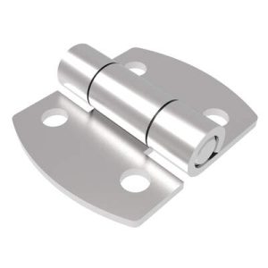 Surface Mount Hinge, 68 mm size, with Mounting Holes, Stainless Steel, Electro polished