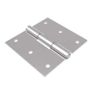 Surface Mount Hinge, 75 mm size, with Mounting Holes, Stainless Steel, Electro polished