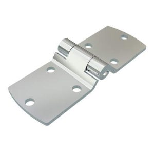 Surface Mount Hinge, 150 mm size, with Mounting Holes, Steel, Chrome Plated - Image 1
