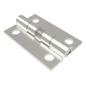 Hinge, Small Leaf, Large Leaf, 39 mm (1.50 in) Long, Stainless Steel, Electro Polished