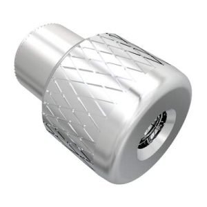 Captive Nut, M5 X 0.8, Thru Hole, Steel Ferrule, Aluminum Knob, Bright