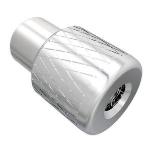 Captive Nut, M6 X 1.0, Thru Hole, Steel Ferrule, Aluminum Knob, Bright