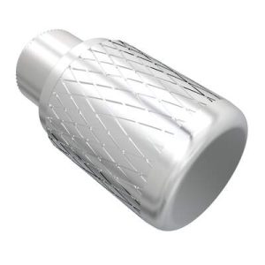 Captive Nut, 10-32 Thread, Blind Hole, Steel Ferrule, Aluminum Knob, Bright