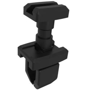 NYLATCH Quarter Turn, 1.93 - 4.19mm ( .076 - .165 in) Grip Range, Polycarbonate