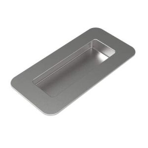 Flush Pull, 3 mm (0.12 in) Maximun Door Thickness, Screw Mount, Stainless Steel, Bright