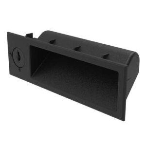 Flush Pull, 1.8 - 2.1 mm (.070 - .085 in) Door thickness, Snap-In, UL94-V0, ABS Plastic, Black