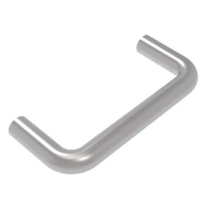 Handle, 64mm (2.52 in) Hole Centers, Internal Thread,  8-32 thread, Stainless Steel, Passivated, Bright, Round