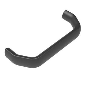Handle, 128 mm (5.04 in) Hole Centers, Internal Thread, M5, Aluminum, Powder Coat, Black, Oval