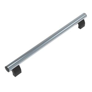 Pipe Handle, 500 mm (19.69 in) Hole Centers, Internal Thread, M8, Aluminum, Polished, Bright - Image 1