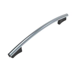 Pipe Handle,400 mm (15.75 in) Hole Centers, Internal Thread, M8, Stainless Steel, Polished, Bright - Image 1