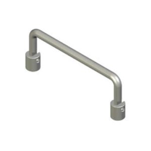 Handle, 96 mm (3.78 in) Hole Centers, Internal Thread, 8-32 Thread, Aluminum Alloy, Anodized, Bright