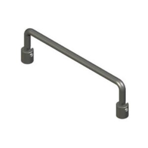 Handle, 128 mm (5.04 in) Hole Centers, Internal Thread, M4 X 0.7, Aluminum Alloy, Anodized, Black