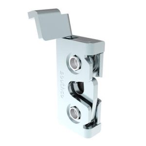 Rotary Push-to-Close Latch, Micro Size, Single Stage, Direct Trigger, Integrated Bumper, 4.5 mm thru, Steel, Zinc Nickel, Bright - Image 1