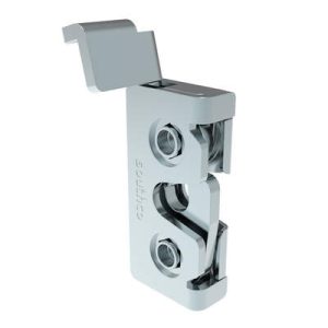 Rotary Push-to-Close Latch, Micro Size, Single Stage, Direct Trigger,  8-32 Thread, Steel, Zinc Plate, Bright Chromate Bright - Image 1