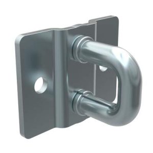 Rotary Push-to-Close Latch Striker, Micro Size, Steel, Zinc Plate, Bright chromate, Bright