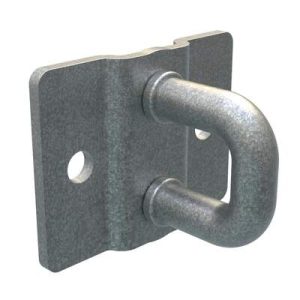 Rotary Push-to-Close Latch Striker, Micro Size, Steel, Zinc Nickel, Bright