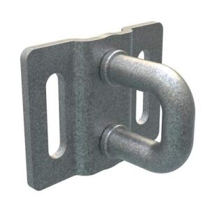 Rotary Push-to-Close Latch Striker, Micro Size, Steel, Zinc Nickel, Bright