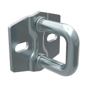 Rotary Push-to-Close Latch Striker, Small Size, Steel, Zinc Plate, Bright chromate, Bright