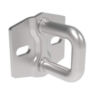 Rotary Push-to-Close Latch Striker, Small Size, Stainless steel, Nickel Plated, Bright
