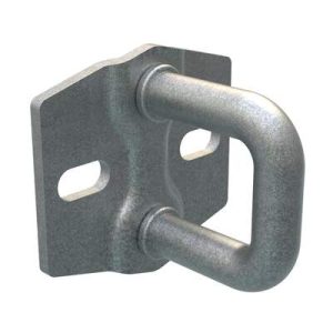 Rotary Push-to-Close Latch Striker, Small Size, Steel, Zinc Nickel, Bright